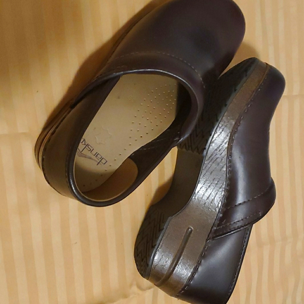 Danske Leather Clog-chocolate